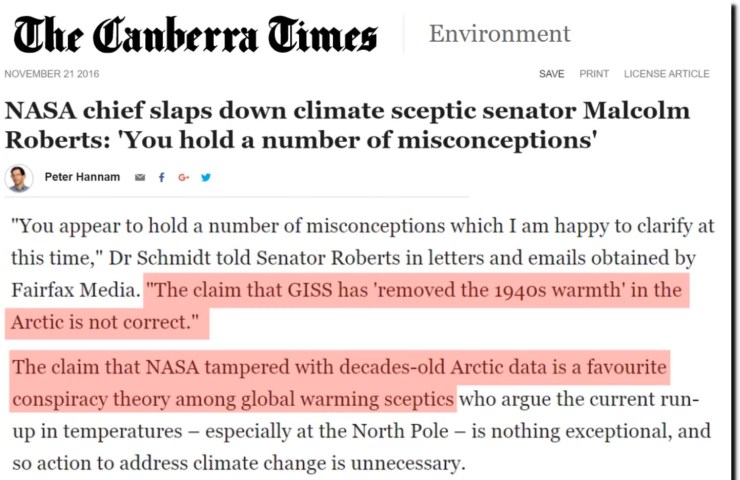 NASA svarar senator Roberts