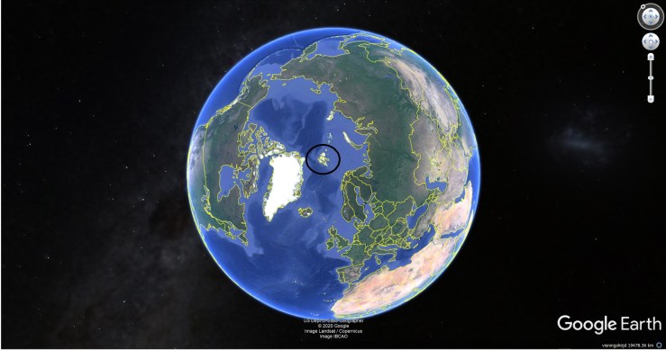 Svalbard, Google Earth